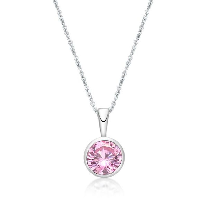 Picture of OCTOBER   , 5mm BEZEL PENDANT with CHAIN